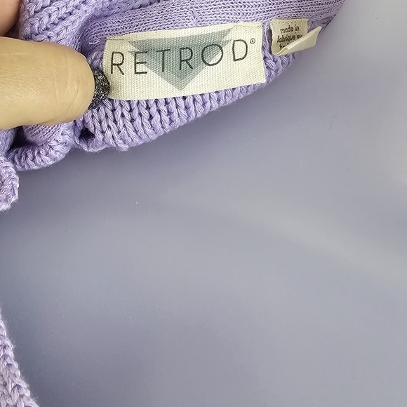 Lavender v Neck sweater plus size 3x cardigan button up - Picture 4 of 6